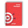 Kırmızı Hedef Günlük Planlayıcı Defter - Daily Planner - Ders Çalışma Planlayıcı Defteri - Planlama